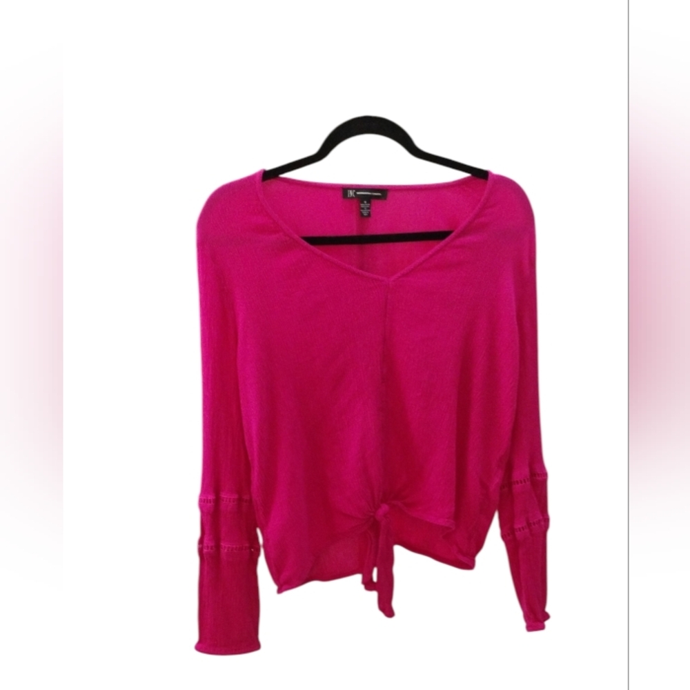 INC Magenta Boho Flowy Festive Women's Blouse SZ M